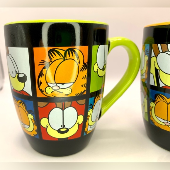 Rare and Unique Garfield Mug Set - Garfield and Odie - Jim Davis - Paws - Picture 3 of 10